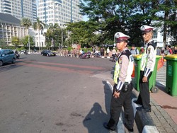 Jelang Putusan MK, Jalan Medan Merdeka Barat Ditutup