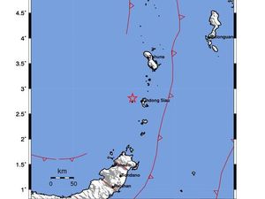 Gempa M 3,3 Guncang Kepulauan Sitaro Sulut
