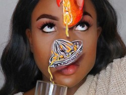 Makeup Artist Bikin Ilusi Makeup Keren, Gambar Poster Toy Story di Wajah