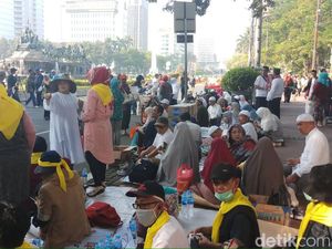 Kapolres dan Dandim Jakpus Cek Massa Aksi di Patung Kuda