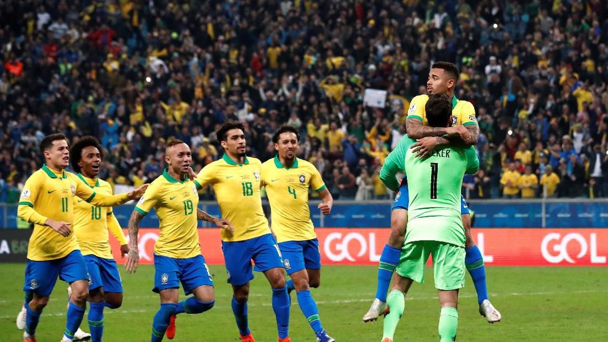 Timnas Brasil sukses melangkah ke semifinal Copa America 2019 (REUTERS/Henry Romero)