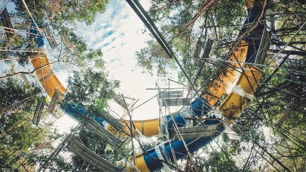Foto: Pembangunan Seluncuran Air Terpanjang Sedunia di Malaysia