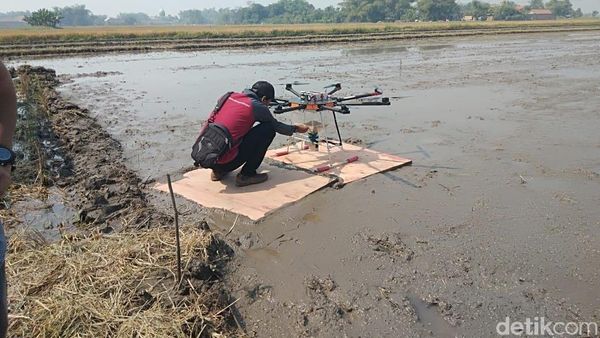 Pertanian 4.0, Tebar Benih Padi Pakai Drone