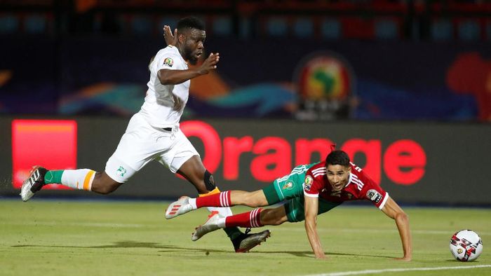 Maroko mengalahkan Pantai Gading 1-0 di lanjutan Piala Afrika 2019. (Foto: Amr Abdallah Dalsh / Reuters)