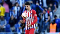 Alvaro Morata adalah striker yang pernah mencicipi akademi Atletico pada 2005-2007 dan di Madrid pada 2008-2010. Karierprofesional Morata dibuat bersama Los Blancos pada 2010. Kini dia berkostum Atletico setelah sebelumnya pernah main untuk Juventus dan Chelsea. (Foto: Gonzalo Arroyo Moreno/Getty Images)
