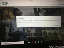 Lewat Pukul 13.00 WIB, Situs PPDB Jabar Belum Tampilkan Pengumuman SMA