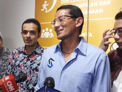 Absen di Penetapan Capres Terpilih, Sandi Tak Ingin Ada Penumpukan Massa