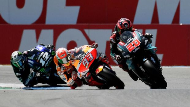 Fabio Quartararo jadi rival utama Marc Marquez dalam perburuan pole position pada beberapa seri terakhir.