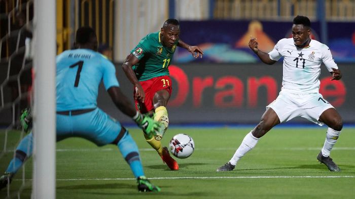 Laga Grup F Piala Afrika 2019 antara Kamerun vs Ghana berakhir imbang tanpa gol. Foto: Amr Abdallah Dalsh / Reuters