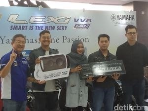 Pemenang Jingle Yamaha Lexi Dapat Motor Gratis