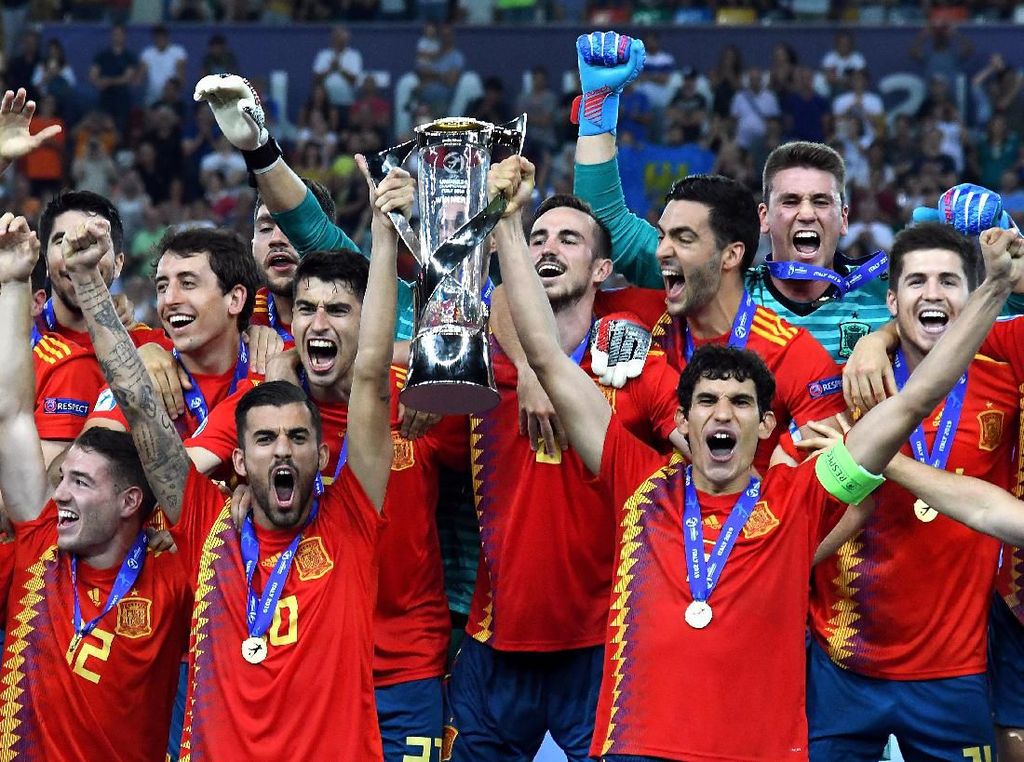 Tuntaskan Dendam ke Jerman, Spanyol Juara Piala Eropa U-21