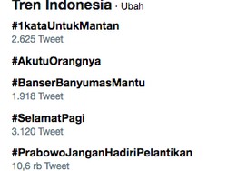 Selasa Galau! #1kataUntukMantan Rajai Twitter