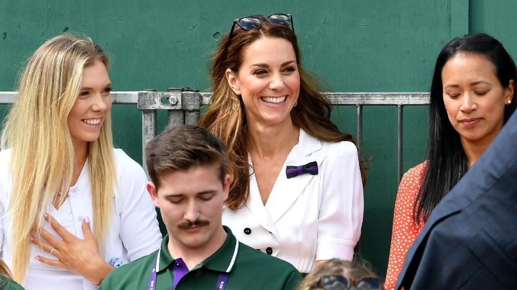 Kate Middleton Eksis di Wimbledon 2019, Cantik Bergaun Putih