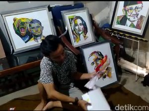 Di Tangan Pemuda Asal Tegal Ini, Sampah Plastik Jadi Karya Seni