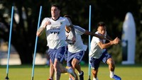 Argentina punya catatan jelek melawan Brasil. Dari enam pertemuan terakhir, mereka cuma menang satu kali. (Foto: Luisa Gonzalez/Reuters)