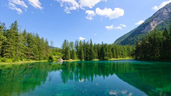 Foto: Danau Hijau Paling Unik di Dunia