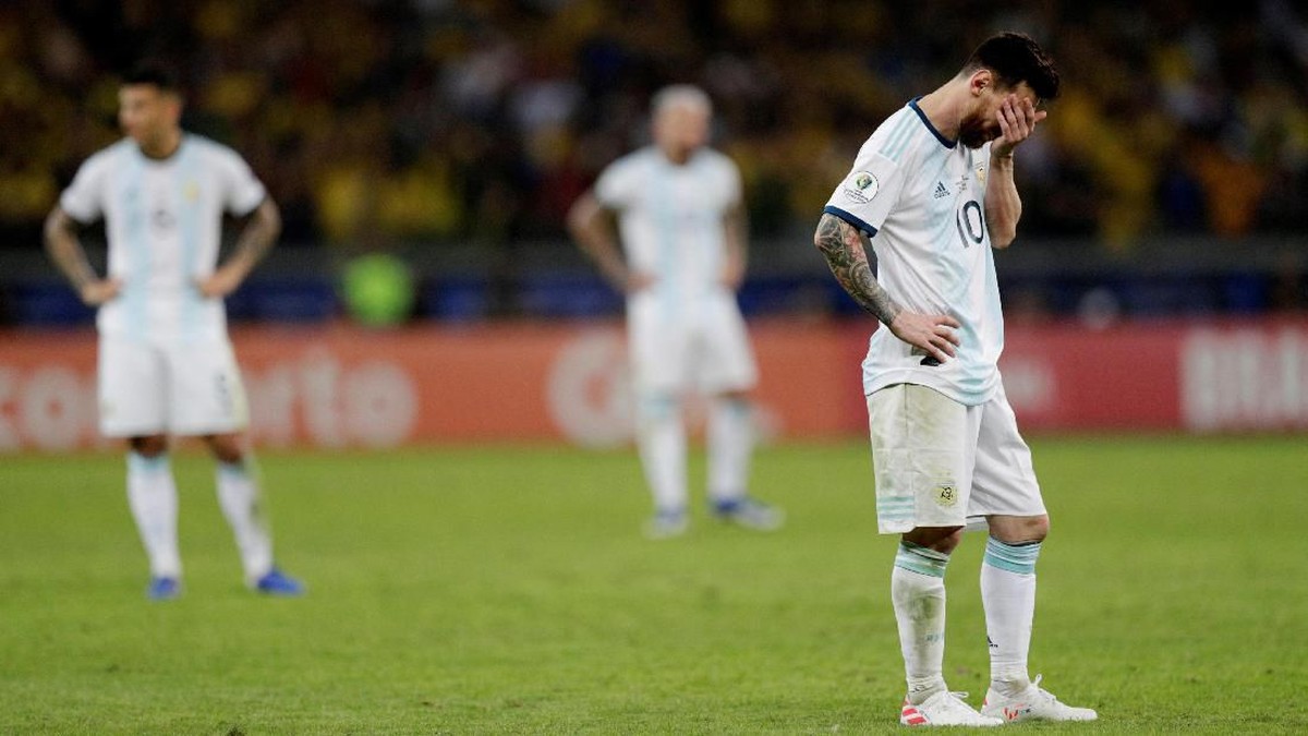 Ambisi Lionel Messi meraih gelar juara bersama Argentina mesti kandas lagi. (Foto: Ueslei Marcelino / Reuters)