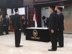 Lantik Djamaludin Jadi Sesjen Wantannas, Wiranto Bicara Fokus Bela Negara