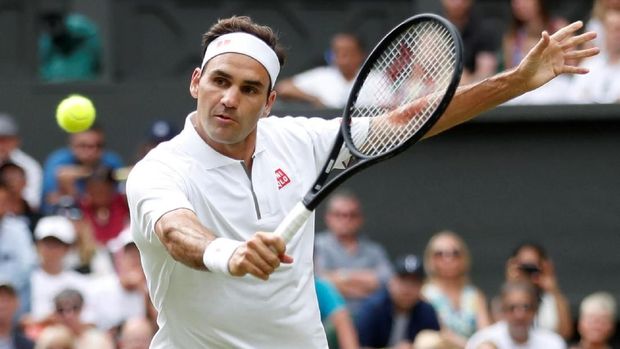 Roger Federer lolos ke babak ketiga Wimbledon 2019.