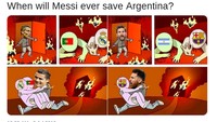 Messi kerap dibanding-bandingkan dengan Cristiano Ronaldo. Ronaldo bisa menolong tim yang dibela, kalau Messi? (Foto: Twitter)