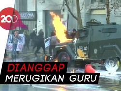 Aksi Demo Berujung Bentrok di Chile