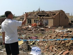 China Diterjang Tornado Langka, 6 Orang Tewas dan 190 Lainnya Luka