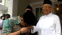 Temui Maruf Amin, Cak Imin Cium Tangan