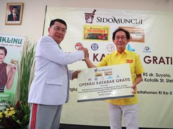 Gandeng Kemenhan, Sido Muncul Gelar Operasi Katarak Gratis di RS Suyoto