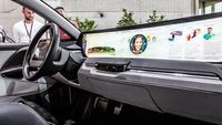 Mobil Layar Dasbor Raksasa