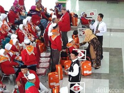 Calhaj Kloter 1 Embarkasi Solo Masuk Asrama Haji, 2 Orang Batal Berangkat
