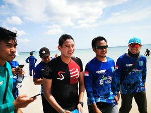 Ke Belitung, Sandiaga Ikuti Triathlon Trifactor 2019