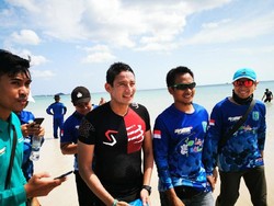 Ke Belitung, Sandiaga Ikuti Triathlon Trifactor 2019