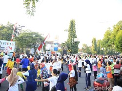 Bersatunya Warga Jombang Usai Pilpres dengan Olahraga Bersama
