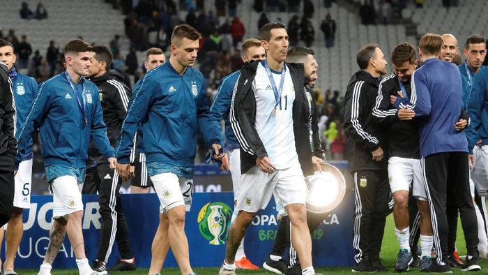 Argentina finis di posisi ketiga pada ajang Copa America 2019. (Foto: Amanda Perobelli/Reuters) Argentina finis di posisi ketiga pada ajang Copa America 2019. (Foto: Amanda Perobelli/Reuters)