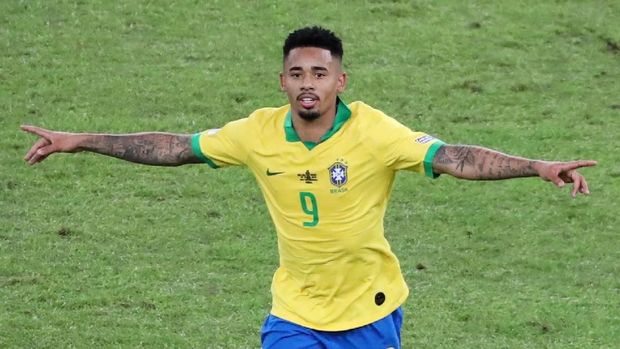 Gabriel Jesus merupakan bintang Brasil di final Copa America usai cetak satu gol dan berikan satu assist.