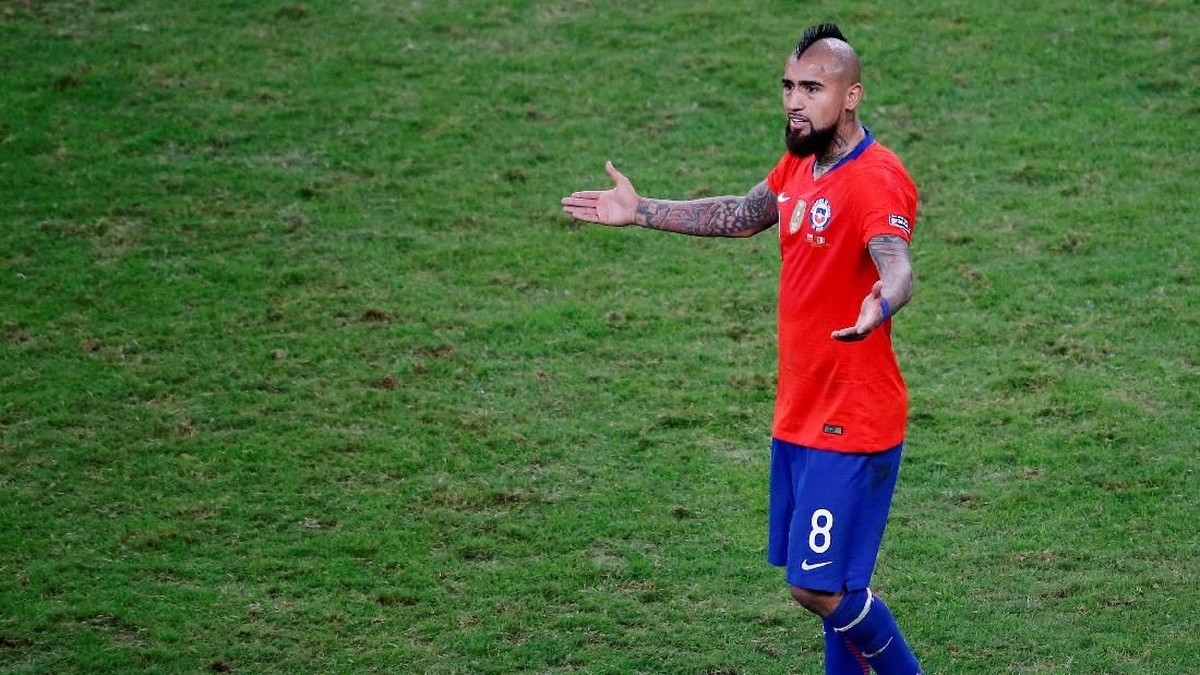 Arturo Vidal juga mengkritik Copa America 2019 (Foto: Luisa Gonzalez/Reuters)