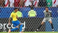 Dalam laga tersebut, Brasil membuka keunggulan 1-0 lewat Everton. REUTERS/Pilar Olivares.