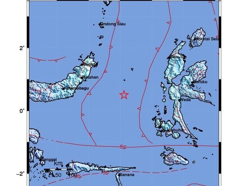 Gempa M 5,7 Guncang Ternate-Maluku Utara