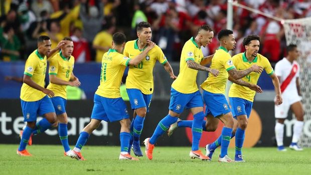 Brasil mencetak total 13 gol di sepanjang Copa America 2019.