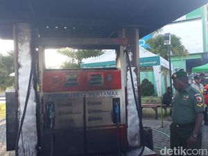 SPBU Mini di Ponorogo Terbakar, Pemilik Terluka SPBU Mini di Ponorogo Terbakar, Pemilik Terluka