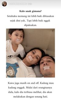 Kata Ahli soal Mulut Diplester Saat Tidur Seperti Kebiasaan Andien
