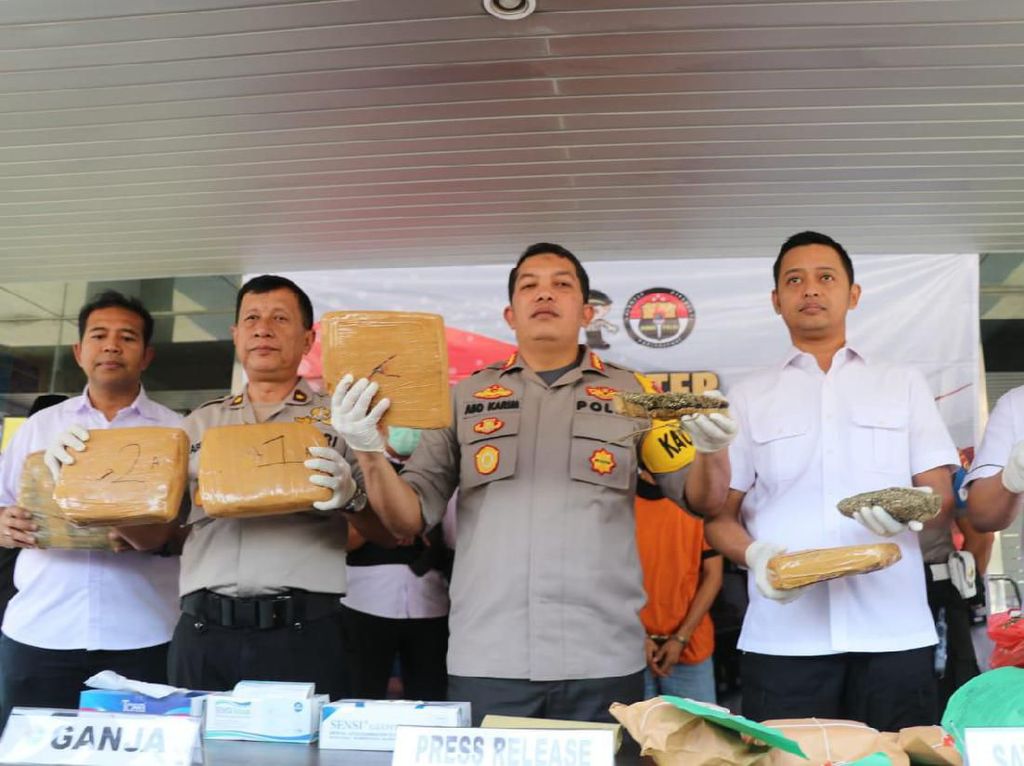 Polisi Gagalkan Penyelundupan 8 Kg Ganja dari Jaringan Lampung Polisi Gagalkan Penyelundupan 8 Kg Ganja dari Jaringan Lampung