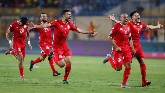 Tunisia lolos ke perempatfinal Piala Afrika 2019. (Foto: Abdallah Dalsh/Reuters)