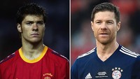 Xabi Alonso muda saat bermain untuk Timnas Spanyol pada tahun 1990 dan mengakhiri karir di Bayern Munich pada tahun 2017. Clive Brunskill/ Getty Images.