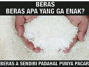 Bukan Hanya Bisa Jadi Nasi, Beras Bisa Juga Jadi Meme Nyeleneh