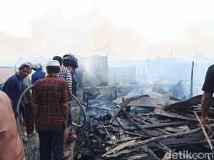 Kebakaran di Kertapati Palembang Padam, 70 Rumah Terbakar