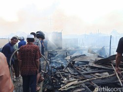 Kebakaran di Kertapati Palembang Padam, 70 Rumah Terbakar