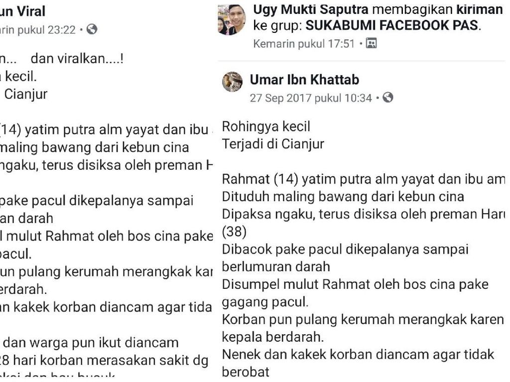 Viral Rohingya Kecil di Cianjur, Begini Faktanya Viral Rohingya Kecil di Cianjur, Begini Faktanya