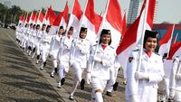 Ragam Atraksi Menarik Meriahkan HUT ke-73 Bhayangkara di Monas