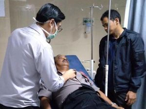 Pemuda Geng Motor Tabrak Kapolsek Cibereum Sukabumi